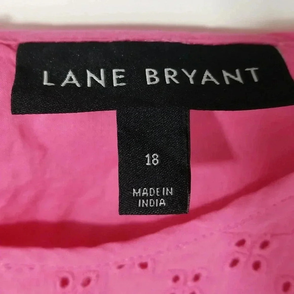 {Lane Bryant} Classic Short-Sleeve Eyelet Mix Tee - Picture 12 of 12